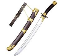 Épée jouet style couteau Jinyiwei Xiuchun, accessoire de en plastique PU sûr de 66 cm, sabre de la garde impériale de la dynastie Ming for déguisements et représentations sur scène for et adultes(E)