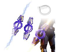 Épée lumineuse 2026 - Épée rotative de feu - Sabre laser à double tranchant - Cosplay cool - Décoration de fête - Cadeau d'anniversaire - Pour rave, cosplay et affichage