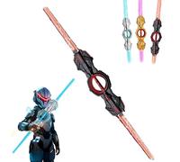 Épée lumineuse - Épée rotative de feu - Sabre laser à double tranchant, 24 lumières de couleur, costume de cosplay cool, décoration de fête, cadeau d'anniversaire
