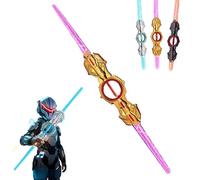 Épée lumineuse - Épée rotative de feu - Sabre laser à double tranchant, 24 lumières de couleur, costume de cosplay cool, décoration de fête, cadeau d'anniversaire