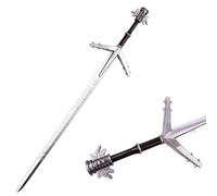Epee Mousse Medievale 111 cm de Long - Épée pour GN, Cosplay, Déguisement de Chevalier, Costume de Viking - Décoration Murale Inspiré par The Wittcherr - Arme Mousse sans Arêtes Tranchantes, FM200
