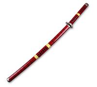 Épée Roronoa Zoro en bois de 104,1 cm japonaise Ninja Katana Samurai Épée Anime Texture originale pour les amateurs d'anime One Piece Accessoires de cosplay, jouets Kitetsu B