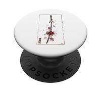 épée Samurai Anime araignée lys en Japonais esthétique PopSockets PopGrip Adhésif