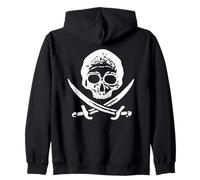 Épées de crâne de pirate Jolly Roger Drapeau parler comme un pirate Sweat à Capuche