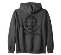Épées de crâne de pirate Jolly Roger Drapeau parler comme un pirate Sweat à Capuche