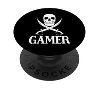 Épées de Pirate avec tête de Mort pour Jeux de Pirates PopSockets PopGrip Adhésif
