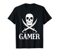 Épées de Pirate avec tête de Mort pour Jeux de Pirates T-Shirt