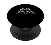 Épées de samouraï croisées, emblème, Ligne, Art, Guerrier, Clash Japon PopSockets PopGrip Adhésif