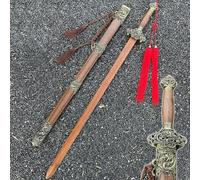 Épées en Bois avec Gaine,épées en Bois Chinoises,Bokken Faits à la Main pour Le Cosplay,Cadeaux,Accessoires de fêtes,Arts Martiaux,entraînement,décor