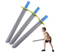 Épées en mousse pour jouer au combat, 3 pièces/ensemble d'épée en mousse de 20, 5 pouces pour enfants, jouet EVA, ensemble de jouets simulation pour jouets combat pour garçons et filles pour jou