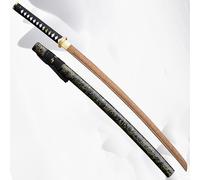 Épées Katana Faites à la Main,Lame de Bois de Palissandre Naturel,épée de samouraï Japonaise,Katana en Bois avec Fourreau