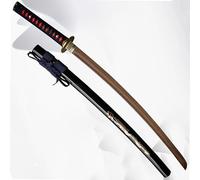 Épées Katana Faites à la Main,Lame de Bois de Palissandre Naturel,épée de samouraï Japonaise,Katana en Bois avec Fourreau