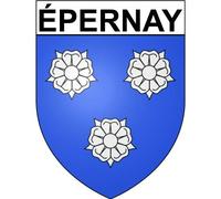 épernay 51 ville Stickers blason autocollant adhésif - Taille : 8 cm