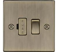 Éperon à fusible 13 A - Bord carré en laiton antique