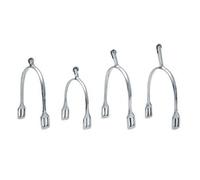 Éperon Anglais Sefton Femme Pointe Droite Inoxydable Avec Roulette Avec Brochettes (paire) Coq Mesure:10mm