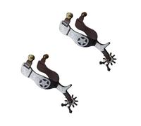 Éperon décoratif pour cheval sculpté en laiton enduit Ornements de style occidental Équestres Sport Éperons grande taille Éperons pour homme