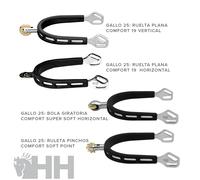 Sprenger - Ultra Fit Extra Grip Spurs Comfort Roller Vertical