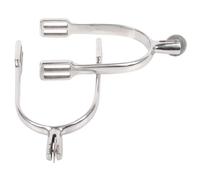 Éperon d'équitation grand molette lisse Harry's Horse Argenté D30