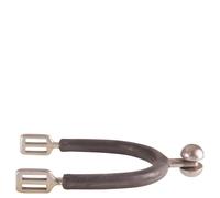 Éperon d'équitation Impuls inox.a rouleaux&protecteurs caoutchou BR Equitation Marron 25 mm