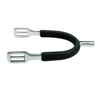 Éperon d'équitation inox gainé caoutchouc Feeling Prince de Galles Argenté pour femme/Tige : 30 mm