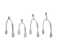 Éperon d'équitation pointe droite avec roulette à pointes en acier inoxydable femme Sefton Argenté 10 mm