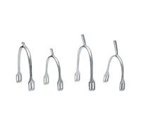 Éperon d'équitation pointe droite sans roulette en acier inoxydable femme Sefton Argenté 20 mm