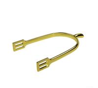 Éperons anglais en alliage de zinc pour homme avec longueur de cou de 20 mm pour améliorer la communication et le contrôle du cheval lors de l'entraînement équestre et de la compétition (éperons dorés