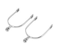 Éperons de cheval en acier inoxydable, entraînement équestre de Cowboy, éperons de bottes solides et durables