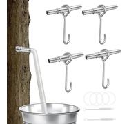 Éperons de collecte de sève - Robinets d'arbre à sirop d'érable, becs réutilisables en acier inoxydable | Kit de taraudage pour la maison, extracteur d'érable à sucre, collecte de sève d'arrière-cour