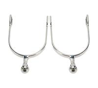 Éperons, éperons Anglais 2pcs en Acier Inoxydable éperons Femmes éperons à Cheval avec éperons à Balle pour les Bottes de Cowboy Accessoires d'équitation pour les Bottes équestres