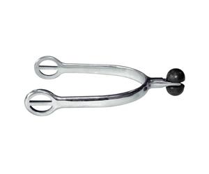 Eperons FEELING inox avec roue plastique argent 30mm