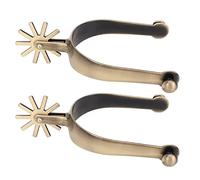 Éperons Occidentaux, éperons de Cowboy Antirouille en Alliage de Zinc de qualité Supérieure avec Engrenage Rotatif, Accessoires D'équitation pour Hommes et Femmes