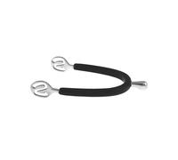 Éperons pour cheval à tête ronde en caoutchouc Metalab Noir 20 mm