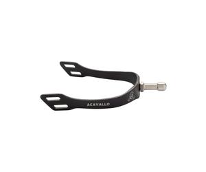 Éperons pour cheval avec col interchangeable Acavallo Arena Aluplus 2.0 Noir 15 mm