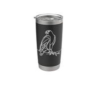 Épervier Linéaire Ornithologue Gobelet isotherme en acier inoxydable double paroi