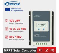 EPEVER 40A 30A 20A 10A MPPT Solar Charge Controller 12V 24V Battery Voltage Solar Panel Regulator With LCD Tracer AN-G3 Series