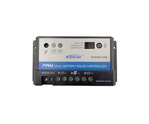 EPEVER EPIPDB-COM Régulateur solaire PWM 20A 12/24V avec sortie de charge | Détection automatique 12/24 V | Sealed, Gel & Flooded | Sortie de charge | idéal pour camping-car, caravane et bateau
