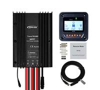 EPEVER MPPT Contrôleur de charge 30 A 12 V 24 V Auto Max PV 100 V 390 W/780 W Étanche IP67 Kit régulateur de panneaux solaires pour scellés, gel, inondés, lithium et types d'utilisateurs (MPPT 30A +