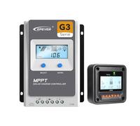 EPEVER Tracer AN G3(nouvelle version) MPPT Régulateur de charge solaire 10 A auto work 12 V/24 VDC, PV 100 V, écran LCD avec terre négative, avec compteur à distance MT52