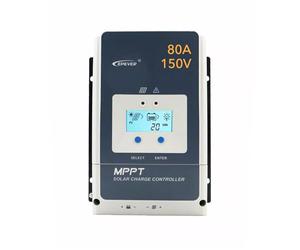 EPEVER Tracer AN MPPT Laderegler régulateur de charge solaire 80A, PV150V, 12/24/36/48VDC travail automatique, écran LCD commen negative Erdung