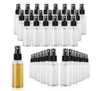 EPHECH Lot de 100 petits vaporisateurs de voyage de 80 ml, transparents, rechargeables, pour soins de la peau, des cheveux, des plantes et du m nage