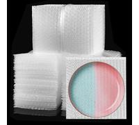 EPHECH Lot de 300 sachets bulles transparents 15,2 x 15,2 cm, petits sachets bulles, double paroi, antichoc, sacs d'emballage, sac de protect
