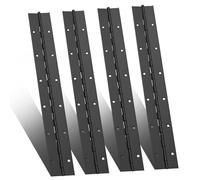 EPHEcH Lot de 4 charni?res ? piano continues noires de 12 pouces en acier inoxydable robuste