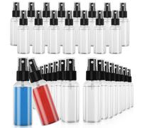 EPHECH Lot de 50 petits vaporisateurs de voyage 100 ml Transparent Vaporisateur brume fine Vide en plastique Rechargeable pour soins de la peau