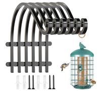 EPHECH Lot de 6 crochets de suspension robustes pour plantes suspendues, pour ext rieur et int rieur, support mural de 30,5 cm, support de suspen