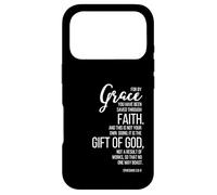 Ephésiens 2:8-9 par la grâce, Vous Avez été sauvés par la Foi Coque pour iPhone 17 Pro