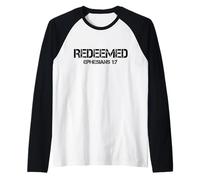 Éphésiens vintage chrétiens rachetés Verse de la Bible Rédemption Manche Raglan