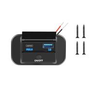 EpheyFIF Capable d'alimenter plusieurs appareils 12 V pour QC3 0 pour PD3 0 prise de chargeur USB