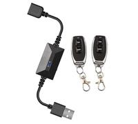 EpheyFIF Commutateur RF sans fil facile à installer pour 3 lumières LED de 6 V à 24 V avec connecteur USB