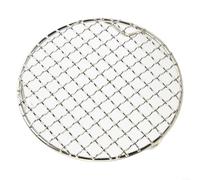 EpheyFIF Grille de barbecue ronde de rechange en acier inoxydable 201, grille de refroidissement avec pieds, filet de barbecue d'extérieur pour fumoir, granulés, gaz et charbon de bois (13 cm)